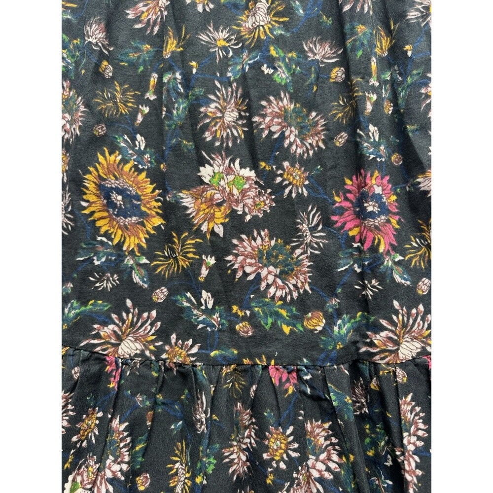 Natural Life Floral Maxi Dress Cotton Boho Adjustable Strap Sundress M NWT - Picture 7 of 10